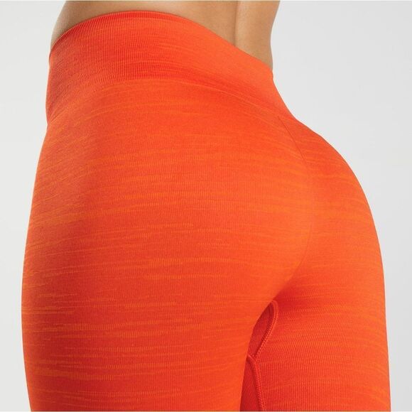 Gymshark Adapt Marl Seamless Leggings Size XS Pepper Red/Zesty Orange NWT‎ - Picture 4 of 7
